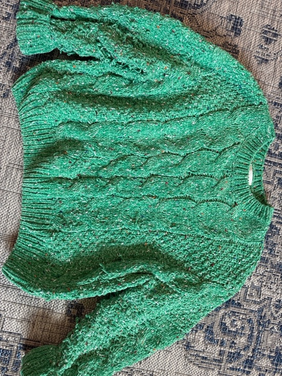 ADORA Sweaters - ADORA Emerald Cable Knit Crewneck Sweater